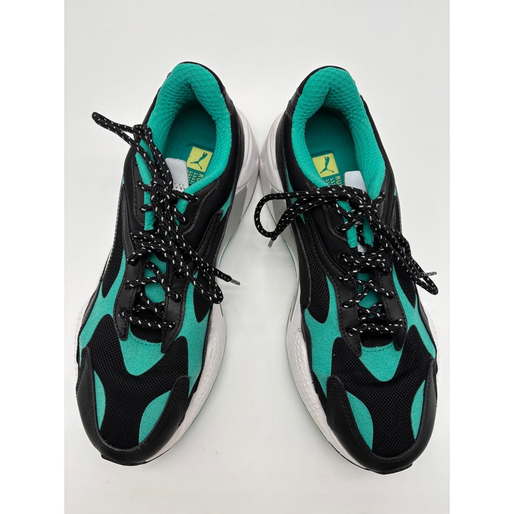 Puma Mercedes AMG Petronas RS-X3 Womens 8.5 Black Teal Motorsport Sneakers - Picture 7 of 8